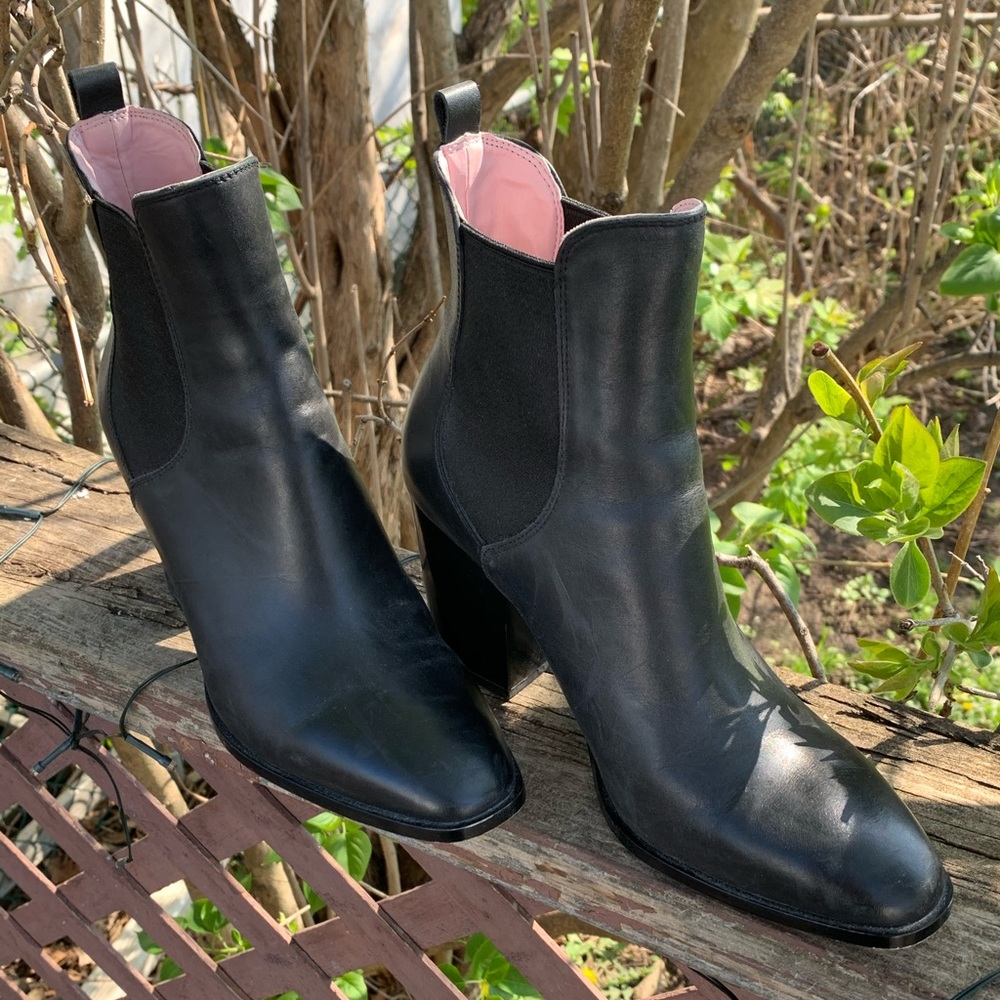 Zara leather boots